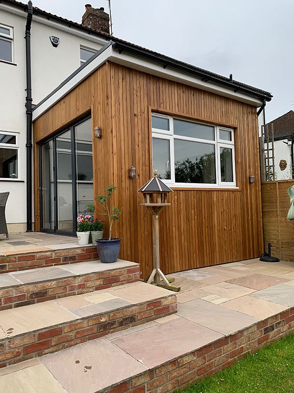Patio and extension